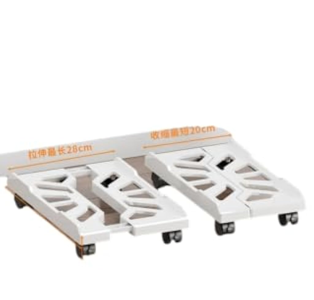 ZORBES® Mobile Desk Stand for Computer Tower, Width Extendable Mobile Riser with 4 Caster Wheels Universal Desk Stand for Game Console, ABS CPU Tower, Ornament, Planter, 40cm(L) x 20-30cm(W), White ZORBES® Mobile Desk Stand for Computer Tower, Width Extendable Mobile Riser with 4 Caster Wheels Universal Desk Stand for Game Console, ABS CPU Tower, Ornament, Planter, 40cm(L) x 20-30cm(W), White